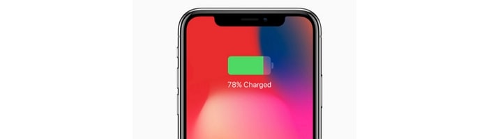 Zablokowana bateria iPhone’a X w procentach