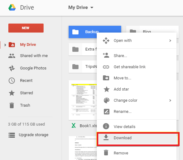 odzyskać utracone pliki audio za pomocą dysku google