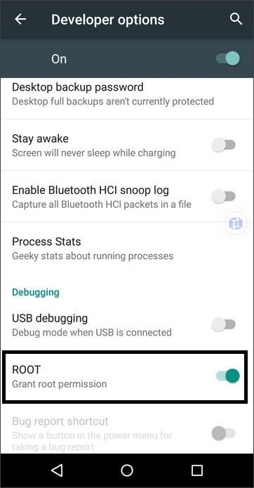 nadaj uprawnienia roota w telefonie