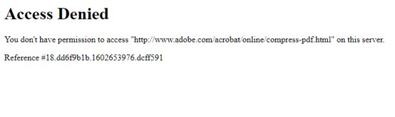 Adobe odmowa dostępu online