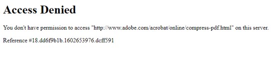 Adobe odmowa dostępu online
