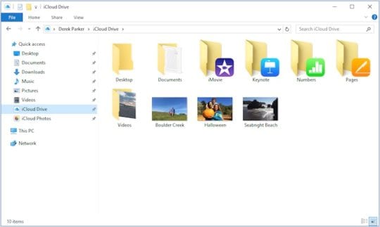 dostęp do plików z dysku icloud na komputerze