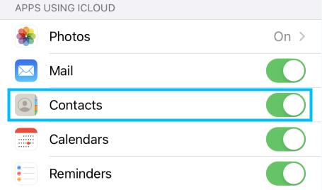 Kontakty icloud