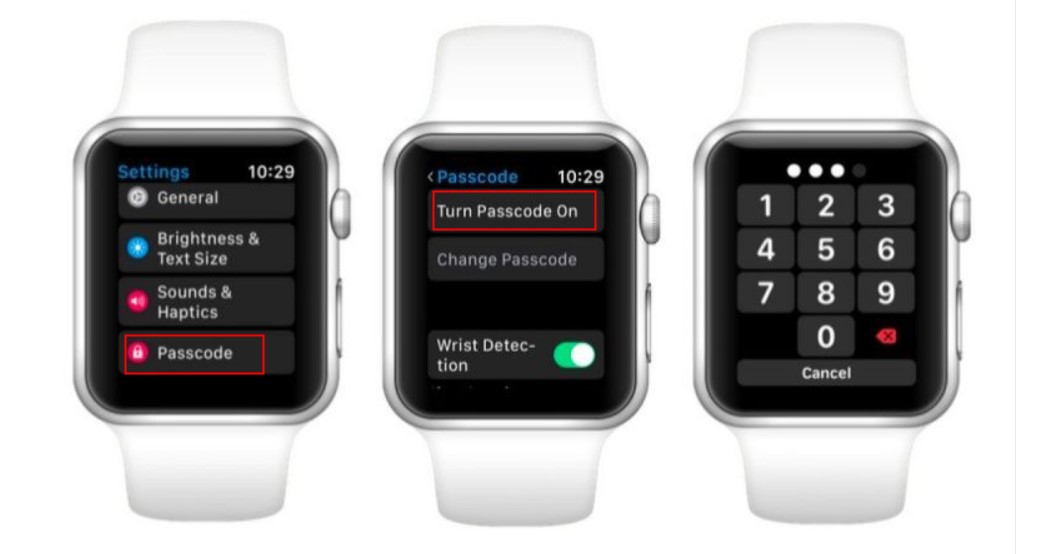 Włącz hasło na Apple Watch