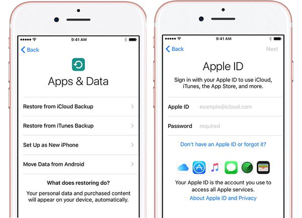 Przywróć z iCloud Backup