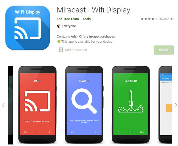Miracast-wyświetlacz Wi-Fi