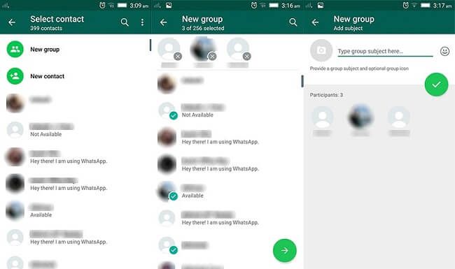 nowa grupa whassapt android