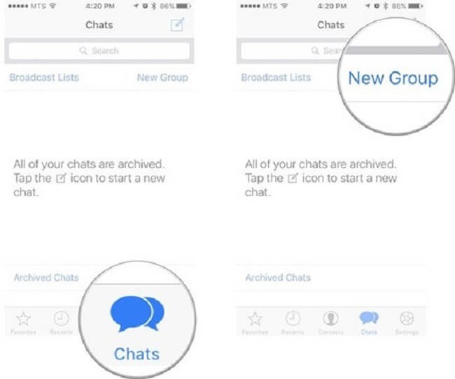 nowa grupa whassapt iphone