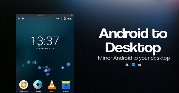 scrcpy udostępnianie ekranu Androida na PC
