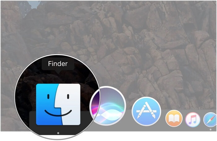 okno wyszukiwarki macos