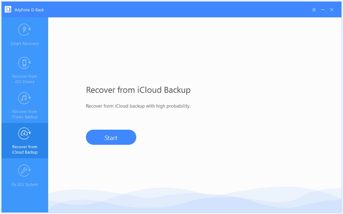 Odzyskaj z iCloud Backup