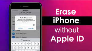 wymazać iPhone'a bez identyfikatora Apple